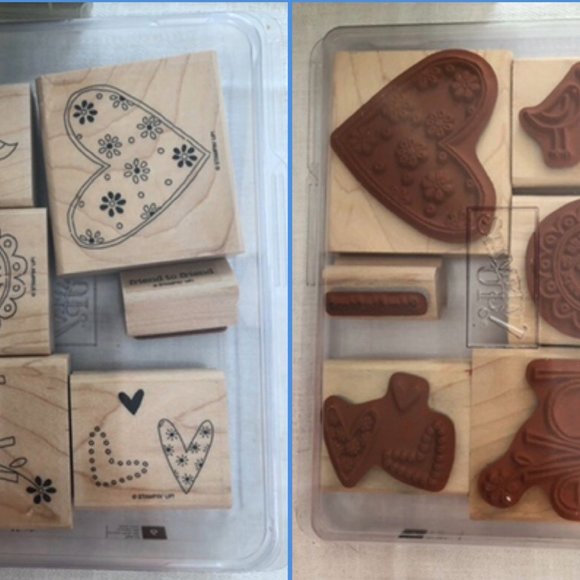 Stampin’ Up! Love You Much - Wood Set - Picture 1 of 5
